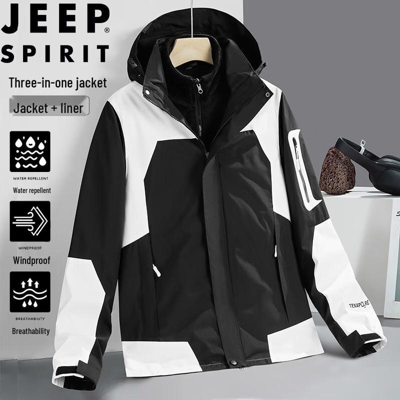 JEEP SPIRIT Men's 3-in-1 Winter Outdoor Jacket