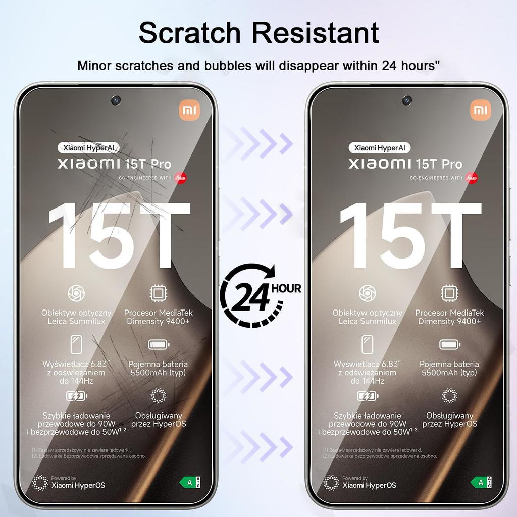 4 Stück Hydrogel-Folie für Xiaomi 15T Pro 17 Pro Max Gel-Folie für Xiaomi 13 12 Lite 14 Ultra 10 11T 12T 15T 14T Pro Displayschutz