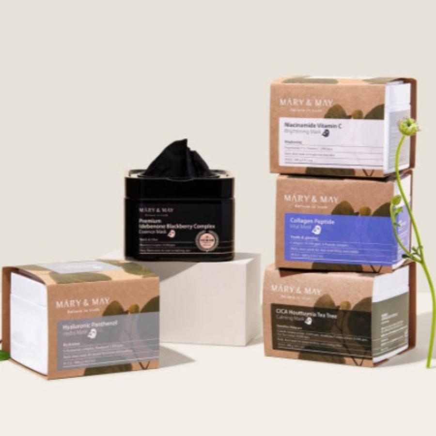 Mary&May Premium Idebenone Blackberry Complex Essence Mask 20EA