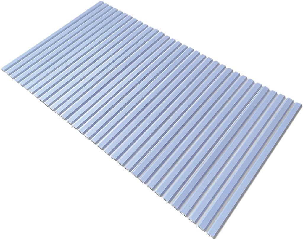 Mie Sangyo Lightweight Shutter-Style Bathtub Lid, Product Size (Approx.) 75 x 142.5 cm, Blue, Mildew-Resistant, Made in Japan