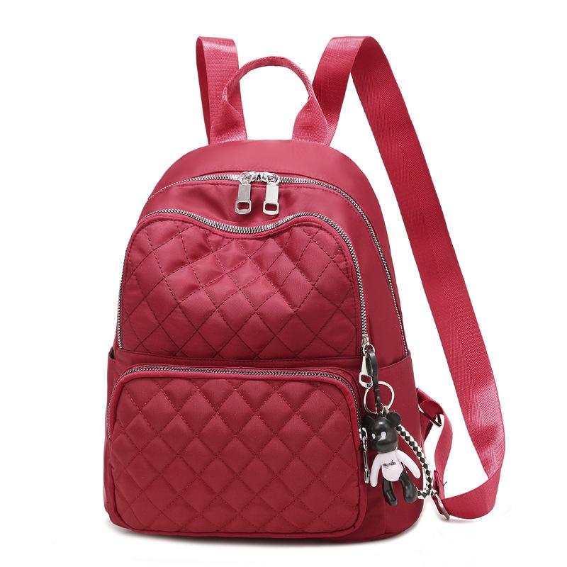 Backpack Women's New Large Capacity Going Out Fashion Travel Bag Alphabet Casual Outdoor Oxford Cloth Bag