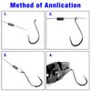 0.5mm 0.6mm 0.7mm Double Oval Fishing Line Crimping Tube Wire Crimp Connector Carbon Tube Fishing Crimp Sleeves Accessories
