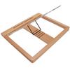 Tablet Stand with Pencil Slot 5 Angles Settings Wood Desk Tablet Holder for Drawing Reading Typing
