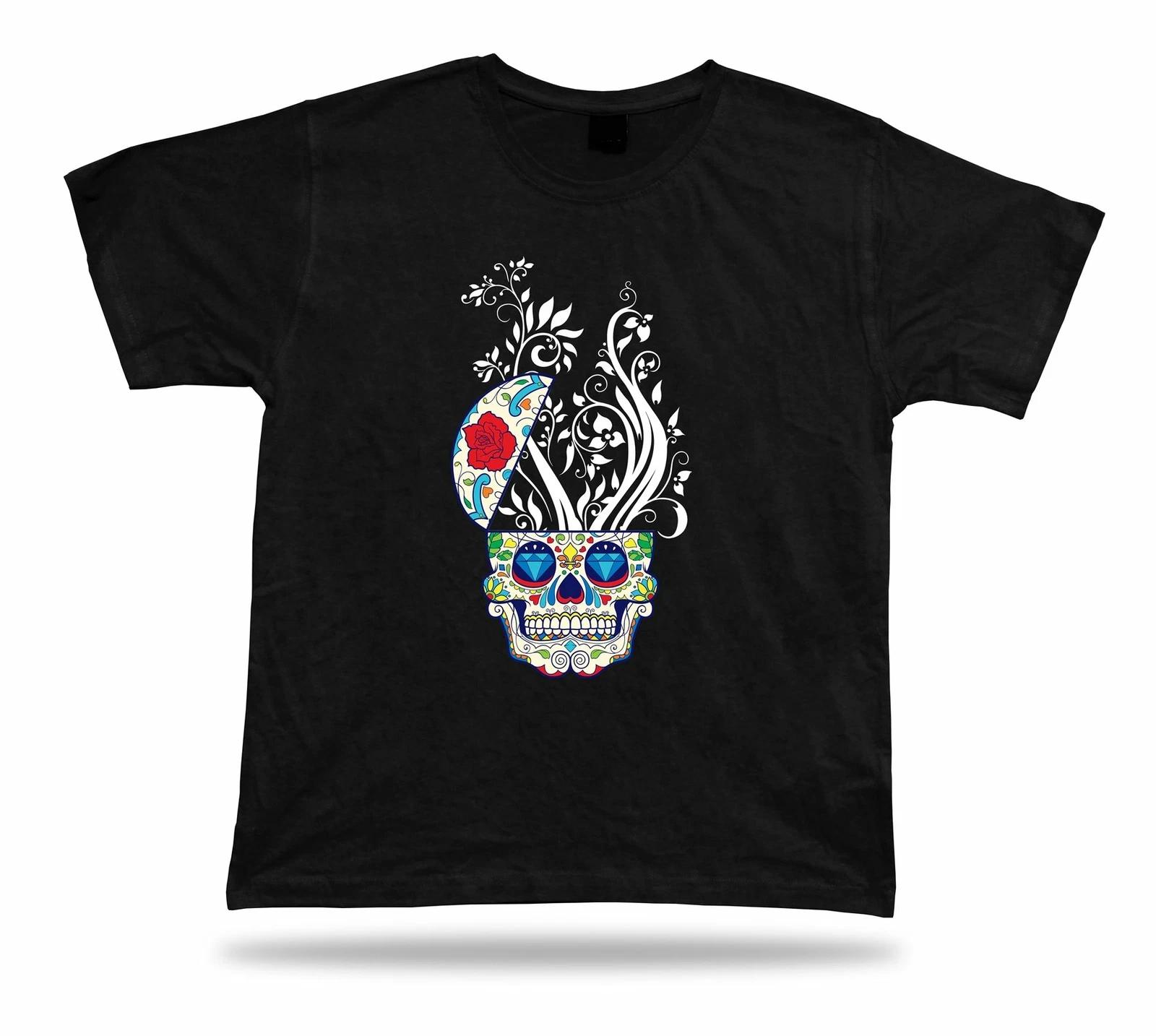 Skull Pandora funny art design Tshirt birhday apparel cartoon best gift tee sale M