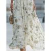 2026 Elegant Halter Neck Floral Maxi Dress for Women, Sleeveless Chiffon Flowy Long Dress, Summer Beach & Party Wear