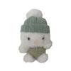 Mini Bunny Hug Cute Easter Gift Plush Bunny With Knitted Hat And Pom Pom Soft Pocket Emotional Support Rabbit With Gift Box Card