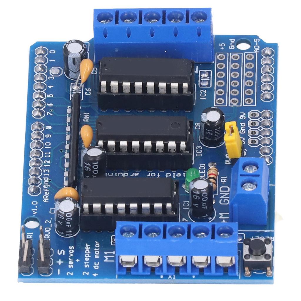 DC Motor Driver Board L293D Stepper Motor Expansion Module Compatible for Duemilanove