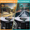 Tire Pressure Monitoring System - TPMS Tire Pressure Monitor System With Solar Charger, TPMS With 4 External Sensors & 5 Alarm Modes, LCD Real-Time