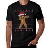 Ugly Christmas Sweater Dabbing Gingerbread Unisex TShirt Work Outdoor TShirt for Unisex