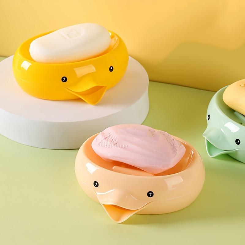 1pc Unique Soap Dish - Self-Draining, Plastic, Bathroom Soap Rack with Sink Storage, Creative Home Decor and Bathroom Accessories
