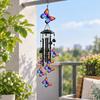 Metal Wind Chime Indoor Outdoor Chimes with Hook Suspended for Garden, Balcony, Entryway