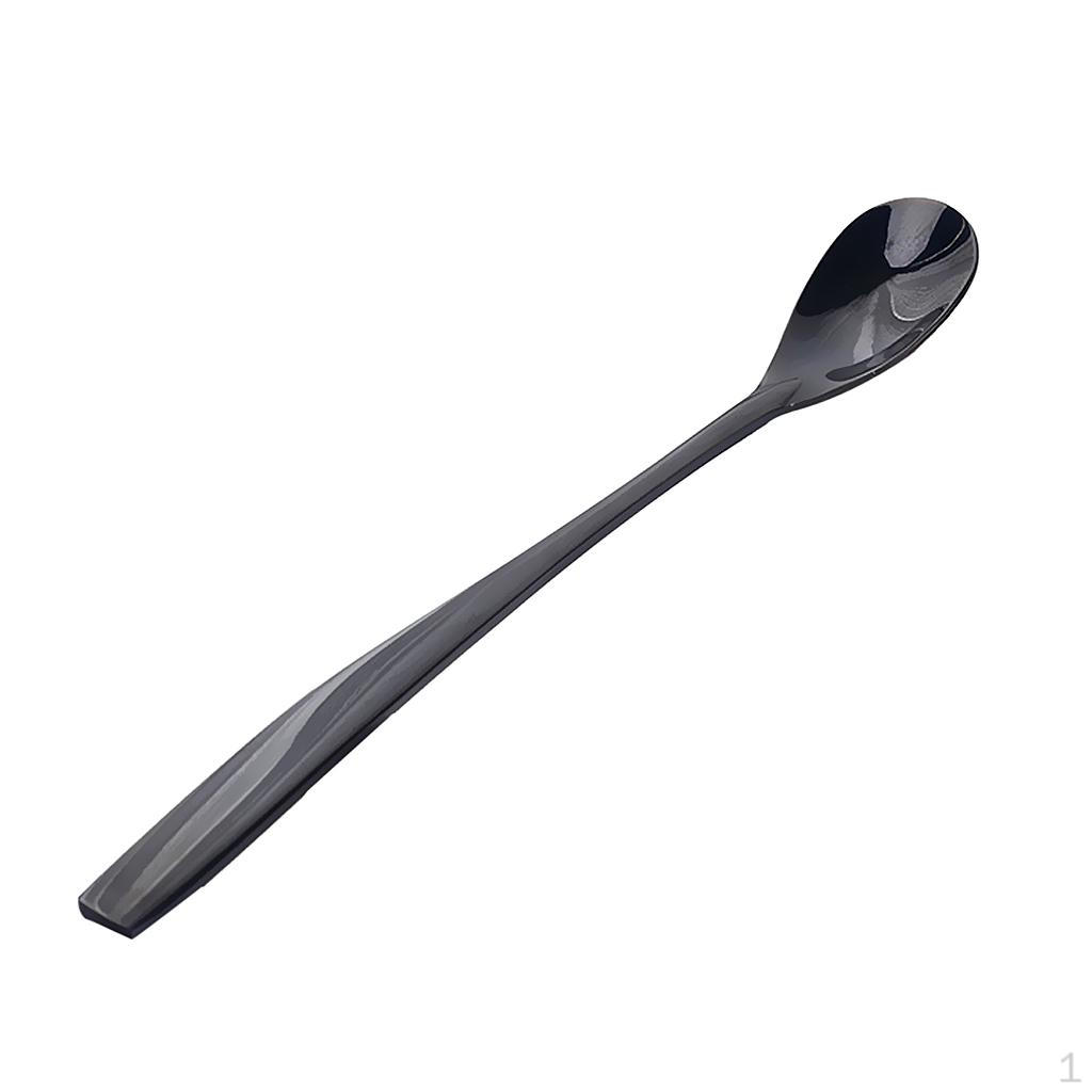 Stainless Steel Soup Spoon for Coffee And Dessert Black