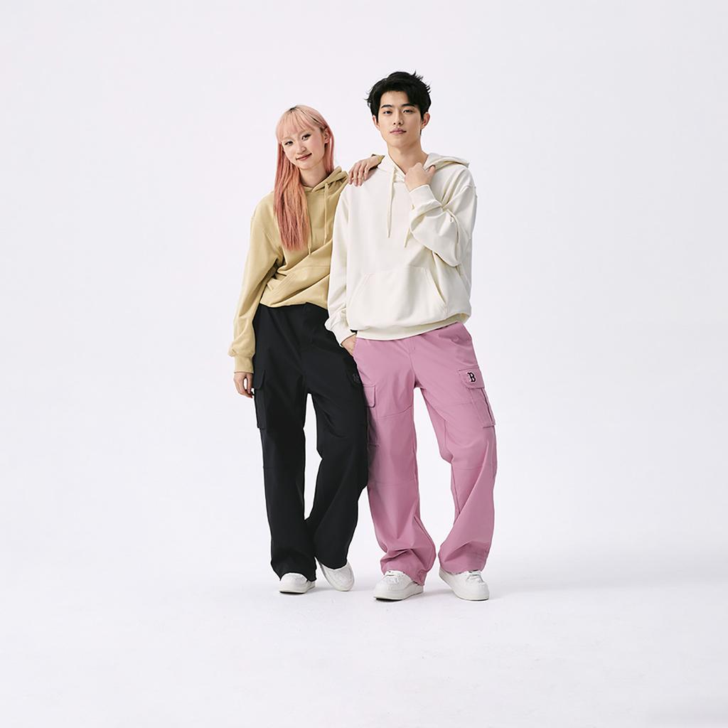 New MLB Preppy Style Collection Basic Boston Red Sox SS25 Casual Pants Unisex Pink All Over Print 3AWPV0251-43PKP