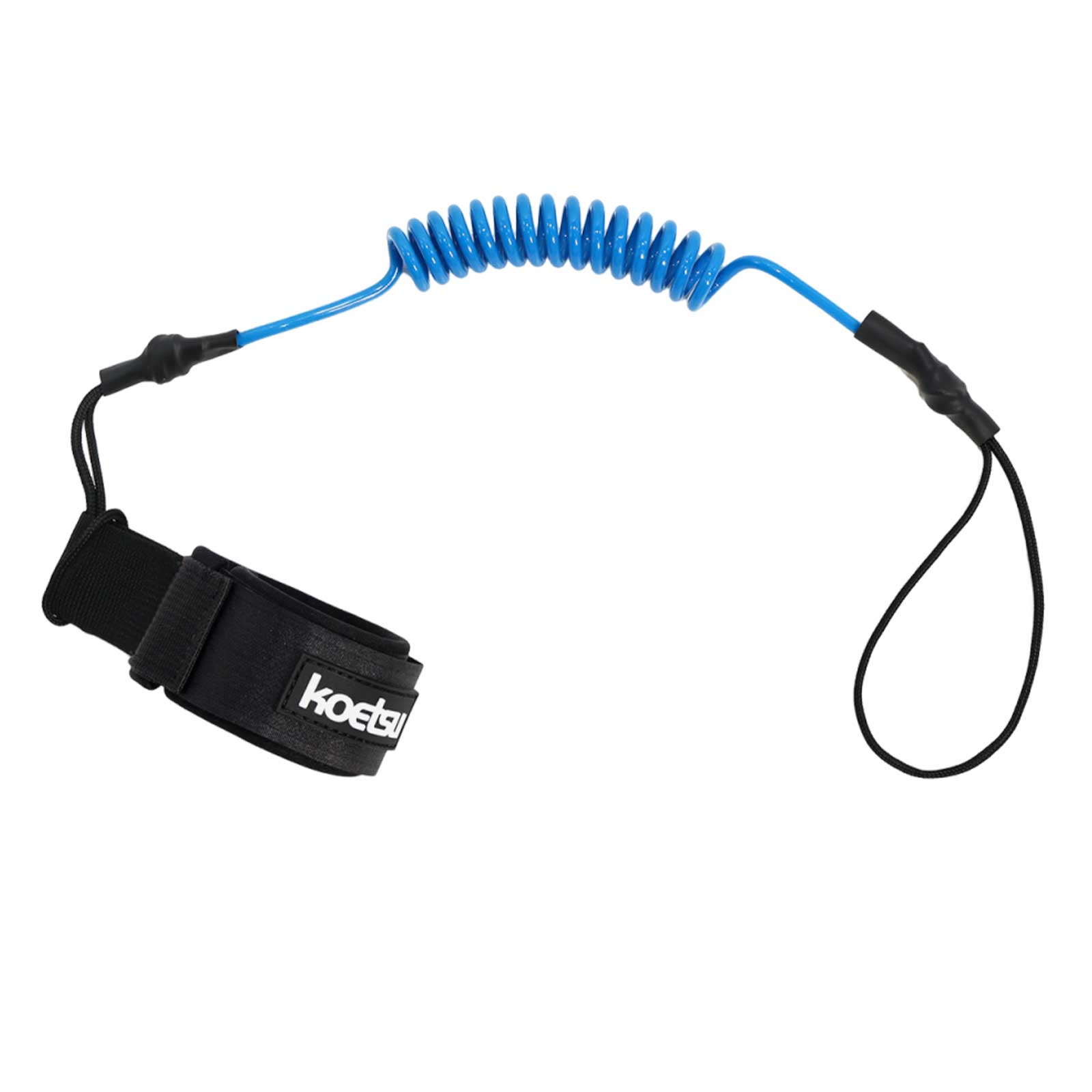 

Coiled Bodyboarding Leash TPU Material Strong Cord Surfboard Ankle Leash Elastic Stretchable Suitable for Training Exercise синий