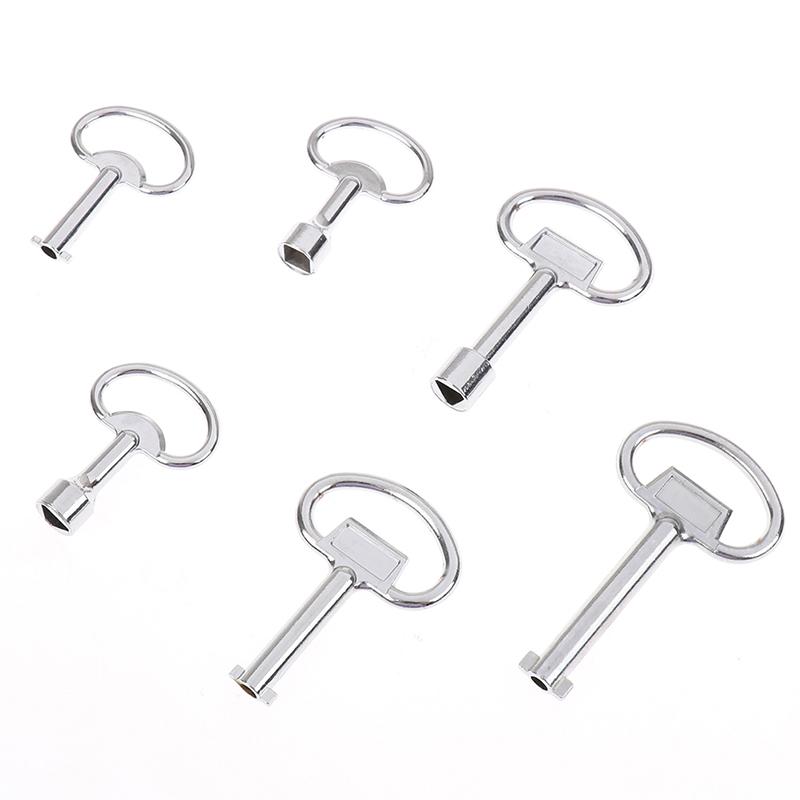 1Pc Universal Key Multifunction Wrench Metro Train Key Lock Elevator Cabinet Key
