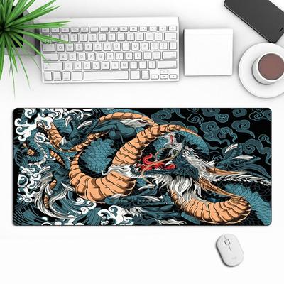 Dragon Mouse Pad Japanese Desk Pad 35.4 X 15.7 Inch Writing Pad  Office