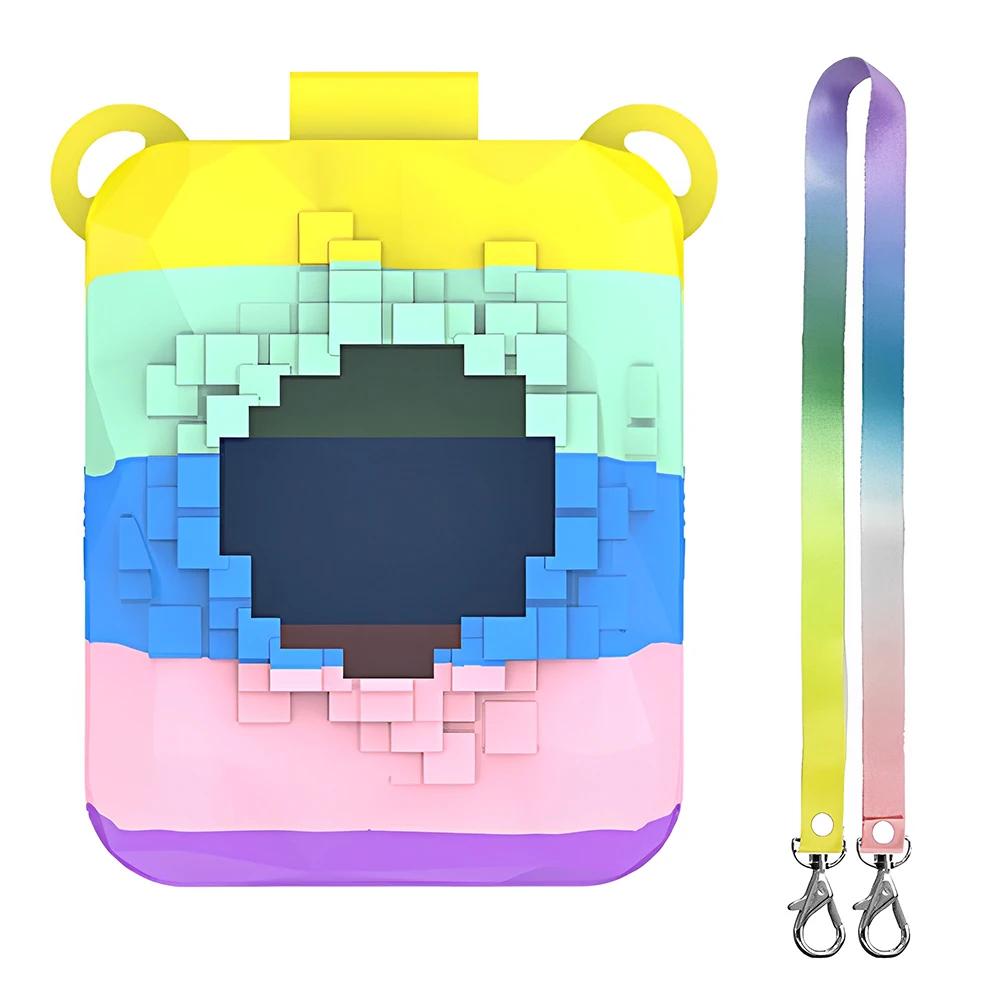 Silicone Case Washable Protective Cover with Lanyard Silicone Protective Case for Bitzee Magicals Interactive Toy Digital Pet