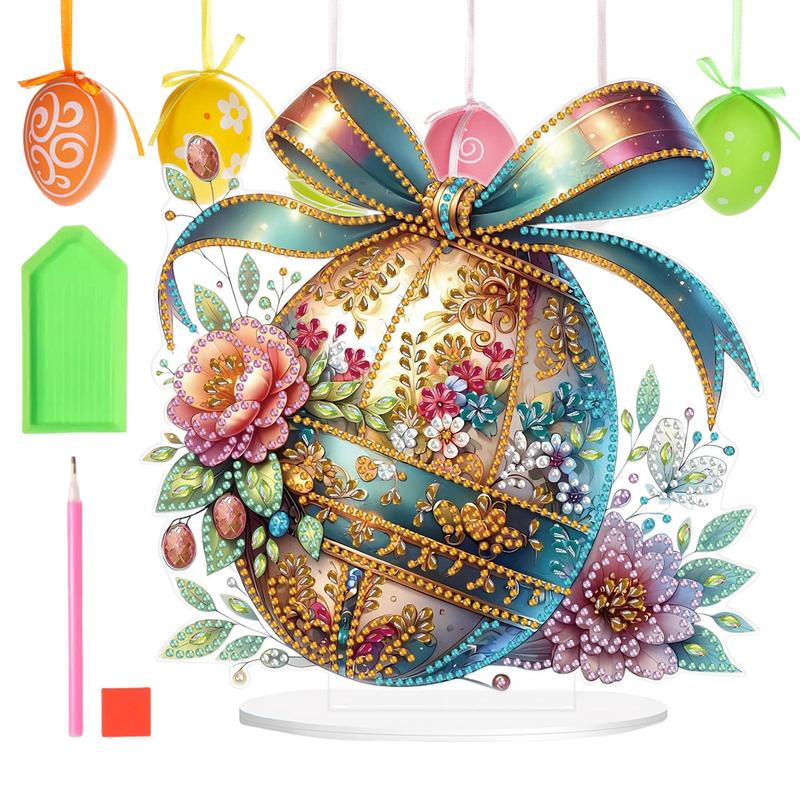 Diamond Art Painting Kit Acrylic Material Rhinestones rabbit Easter Art Painting Tabletop Ornaments Handmade Diy Gift Room Decor