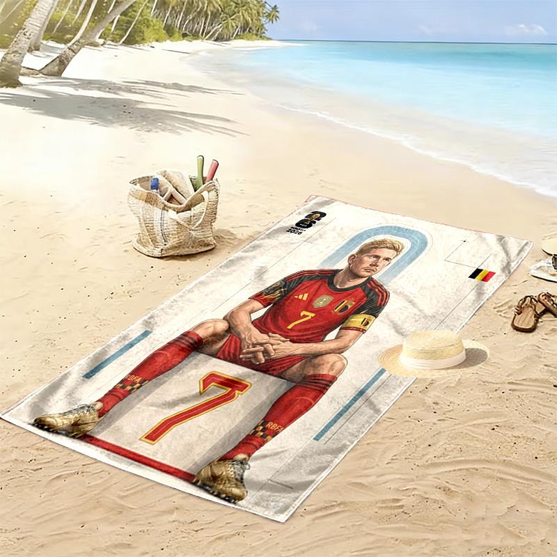 Kevin De Bruyne Manchester City'S Star Player Beach Towel Outdoor Camping Portable For Travel Seaside Quickdrying Swim Towel Swim Beach Towel