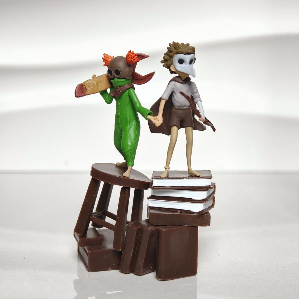NOVÁ 11CM Little Nightmares Šestka & Mono PVC Figurka Hračka Sbírka Model Soška Akční Figurka Model Hračka Stolní Ozdoba Dárky