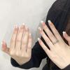 Fake Nails Romantic Flower Crystal Starry Sky press on nails acrylic Fake Nails Reusable Fake Nails