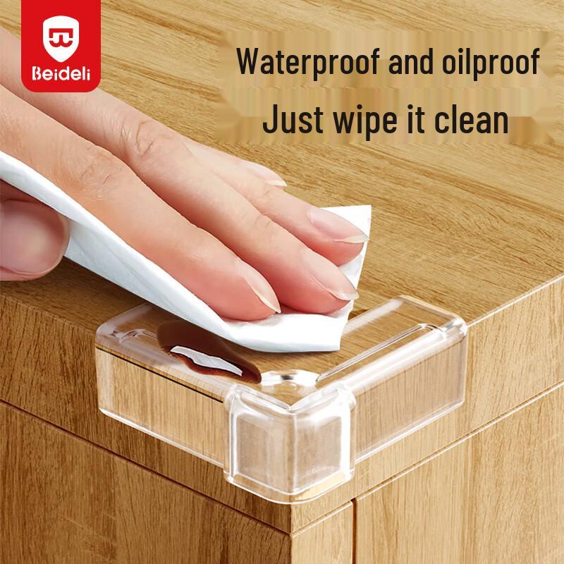 BEIDELI Child Safety Transparent L-Shaped Corner Protectors