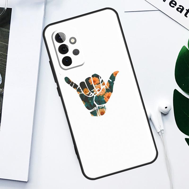 Surfer Surf Hang Loose Shaka For Samsung Galaxy A06 A05 A16 A54 A34 A14 A55 A35 A15 A53 A33 A13 A22 A32 A52 Phone Case