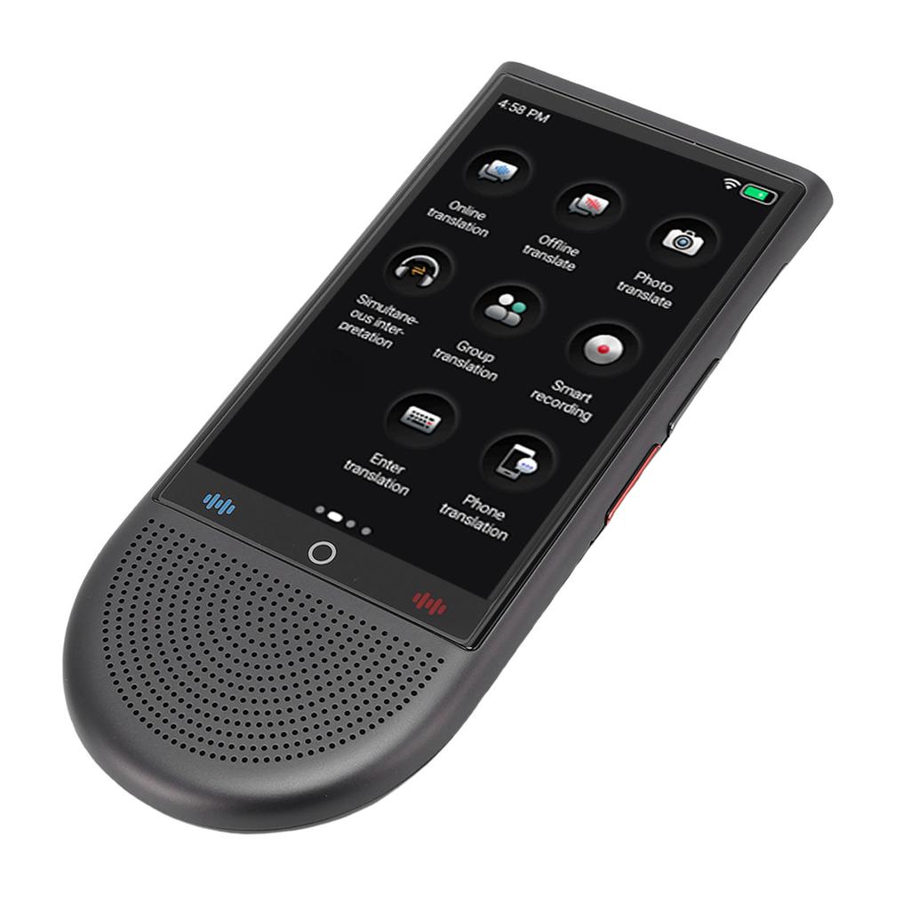 AI Smart Translator 4in Touchscreen 1GB 16GB Real Time 2 Way Translation 138 Languages Online Translation Portable