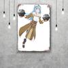 Bofuri Online Cartoon Retro Vintage Tin Sign Poster Decorative Plaque Metal Plate Wall Decor