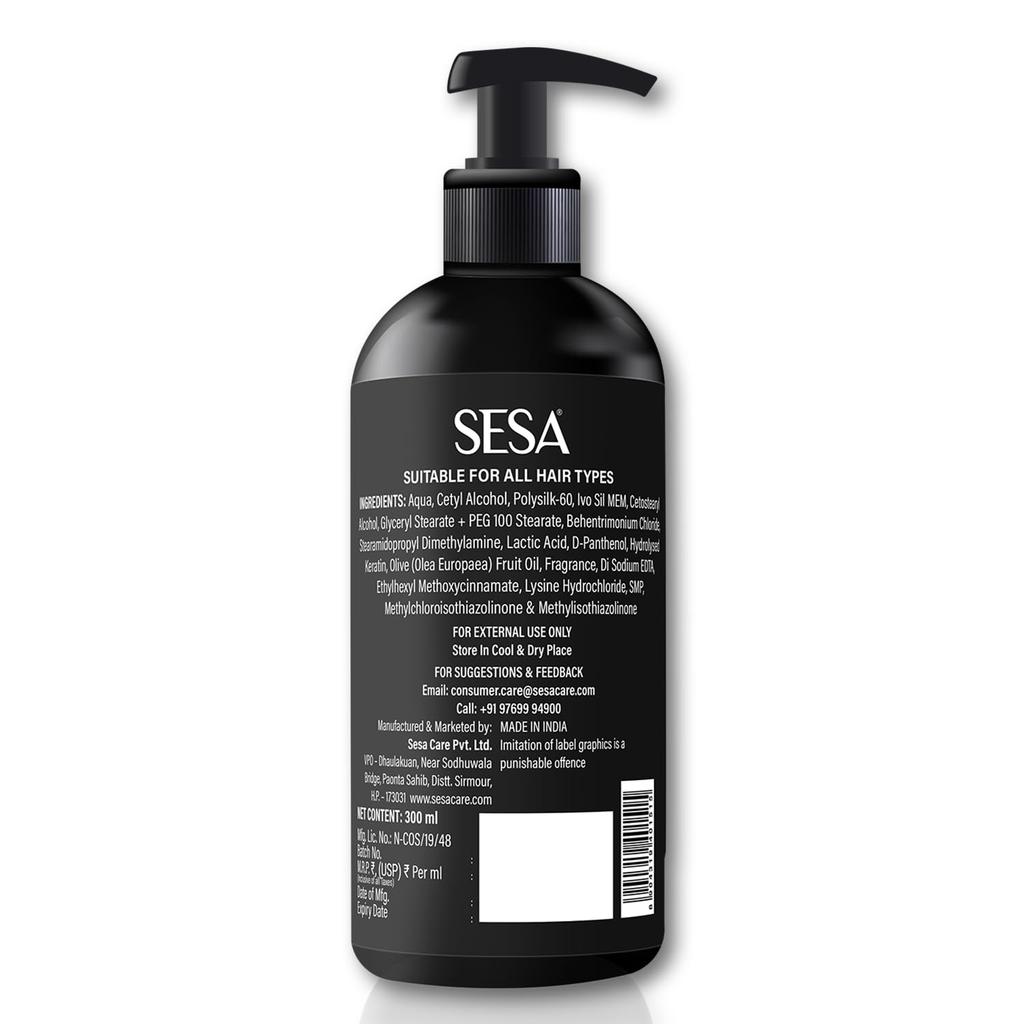 Sesa Hair Conditioner For Dry Frizzy Hair 300Ml | Deep Nourishment For Smooth Soft Silky Hair | Frizz Control & Shine Boost Formula