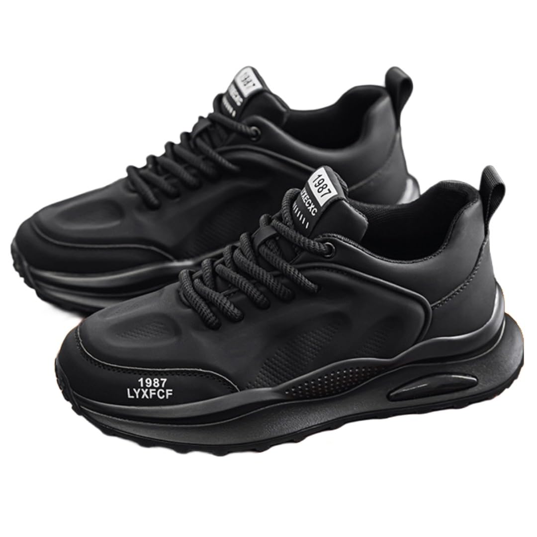 

FleurUneffe Повседневная обувь для ходьбы Размеры и 27 см Размер Мужские кроссовки, 26,5 см (Черный, 26,5 см)