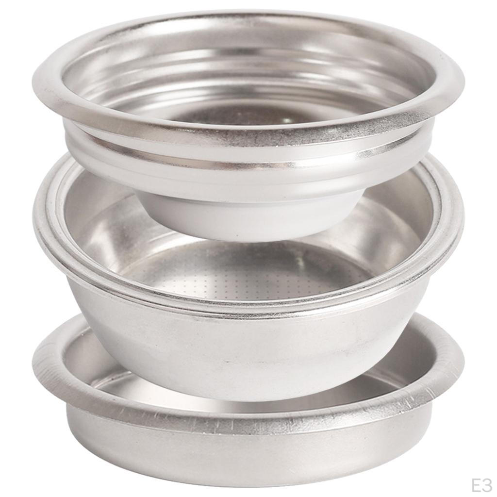 58 Filter Basket Permanent Portable Porous Stainless Steel for Coffee Machine