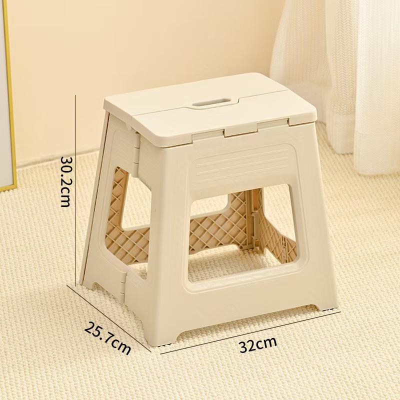 Adjustable Telescopic Folding Portable Plastic Stool for Outdoor Travel, Fishing, and Household Use