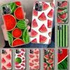 Watermelon Summer Fruit Phone Case Cover for iPhone 11 12 13 Mini 14 15 Plus 16 Pro Max 17 Air 7 8 + SE Art Customized Fundas 11