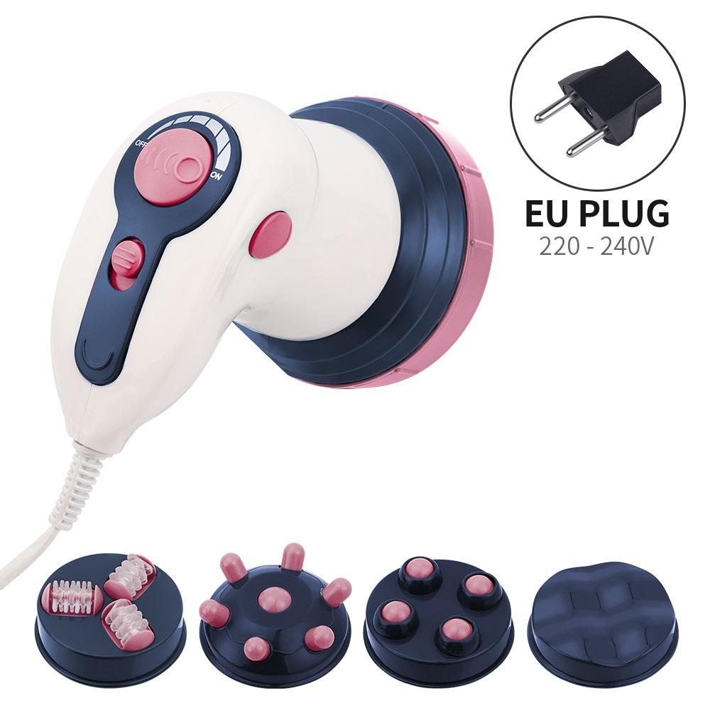

4-IN-1 Electric Body Massager Muscles Relaxation Massage Roller Ball Massage Head Wave Massage Head Body Machine Body masajeador