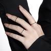 YIZIZAI Echter 925er Sterlingsilber Einfacher Dünner Emaille Roter Schwarzer Fingerringe Für Frauen Hochzeits Schmuck Geschenke
