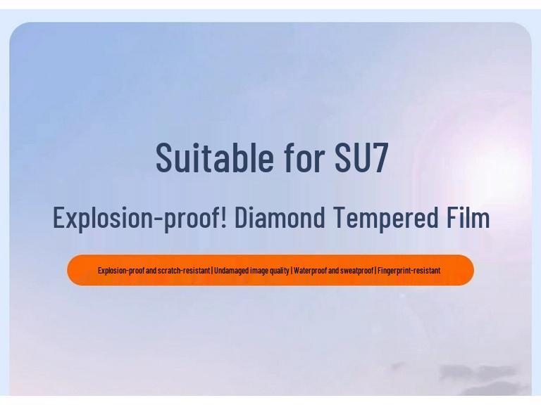 Tempered Glass for Xiaomi SU7 Central Control Screen, Display, and Dashboard - Interior Protective Film.