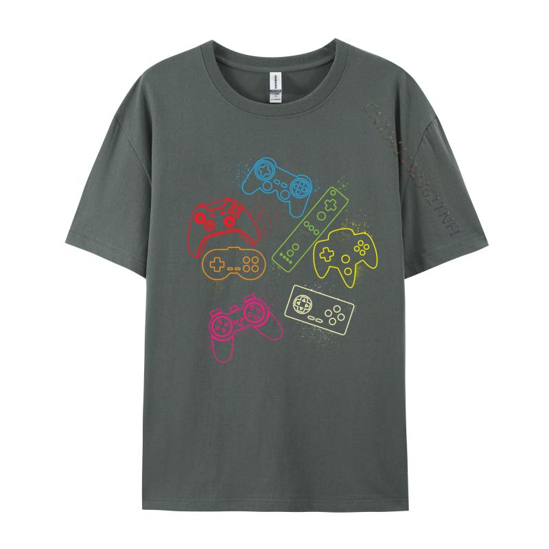 Gaming Controllers Video Games Gamers TShirts Hip Hop Leisure Tees Hip Hop Cotton Unisexs Top TShirts