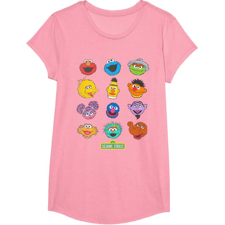Sesame Street Character Heads T-Shirt