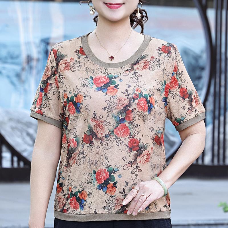 

Большие размеры Летние повседневные блузки Женская одежда Свободные элегантные женские рубашки с коротким рукавом 2XL