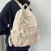 Zaino in Tela Stile College per Studenti Borsa a Spalla in Tela Zaino Creativo con Fiocco Studenti