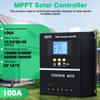 100A MPPT Solar Charge Controller with LCD Display, Used for 12V/24/36/48 Batteries, Auto Tracking, Compatible with Lead-acid Batteries