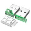 Zásuvka USB 2.0 Konektor USB 4Pin/Type C 5Pin Pro montáž na desku plošných spojů Rovné vložení Konektor PCB Adaptér pro výměnu