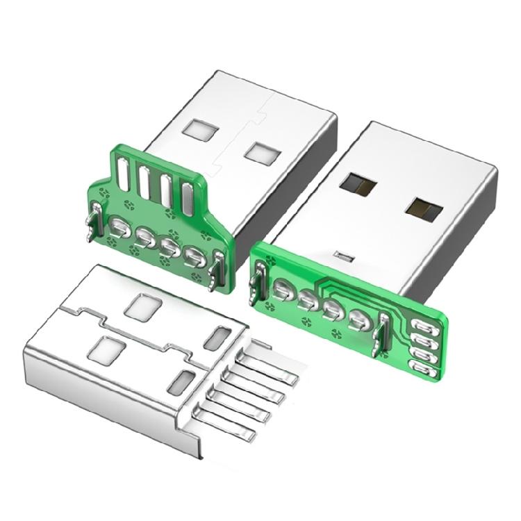 Zásuvka USB 2.0 Konektor USB 4Pin/Type C 5Pin Pro montáž na desku plošných spojů Rovné vložení Konektor PCB Adaptér pro výměnu