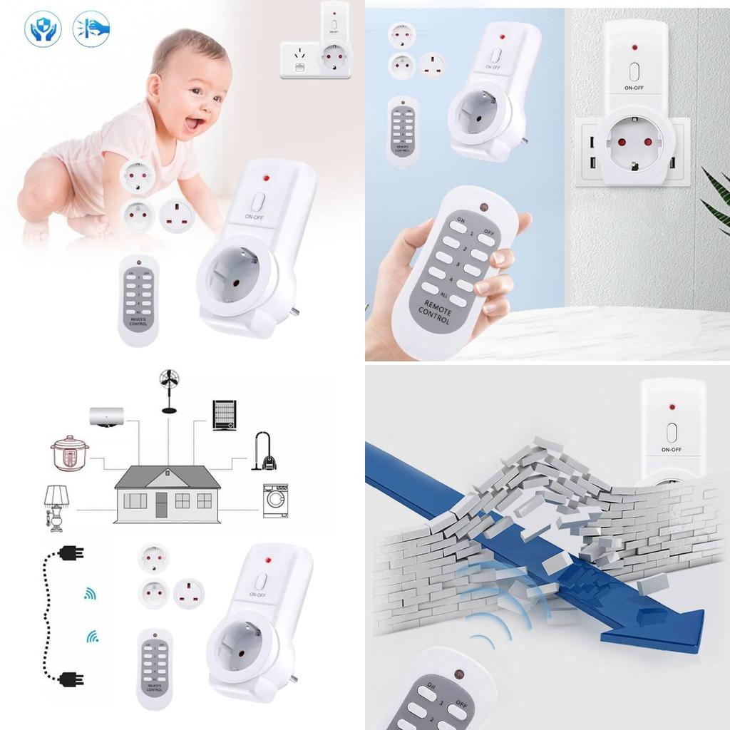 Versatile Smart Remote Control Socket For Home Kitchen With 30m Range And 220v Power