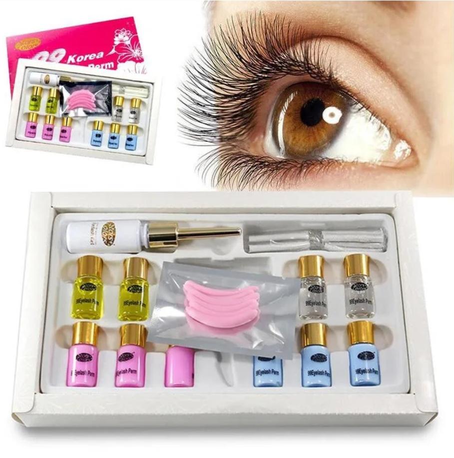 99 Eyelash Perm Kit Professional Lash Lift Set Cilia Lashes Perm Set Curling Eyelash Makeup Tools LAVA LASH BOX