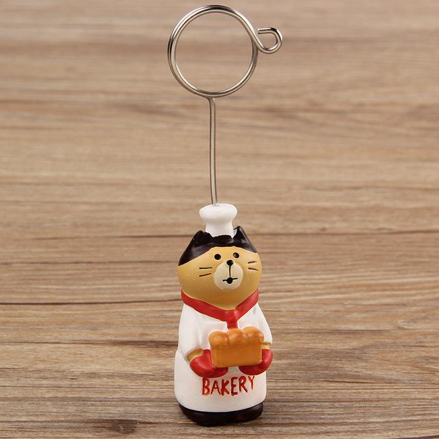 Cute and Creative Animal Resin Message Holder, Office Desk Decoration, Cute Ornaments, Message Holder, Photo Holder