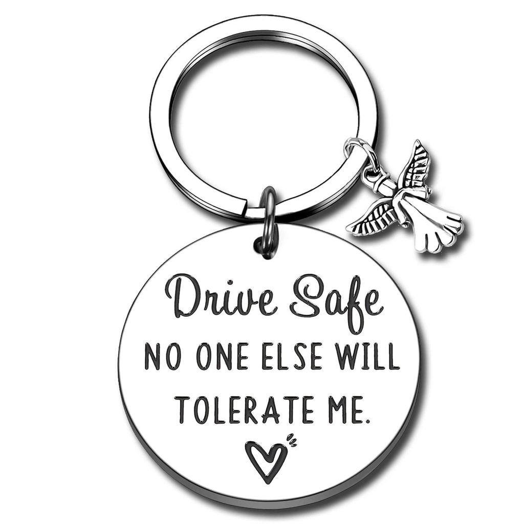 Stainless Steel Inspirational Keychain Elephant Pendant Gift Stainless Steel Keychain for Mothers Day and Fathers Day Backpack Bag Pendant