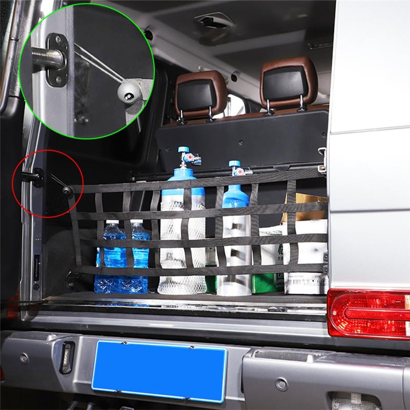 Organizér do kufru auta, síťka na zavazadla, držák, příslušenství pro Mercedes Benz G Class W463 2004-2018