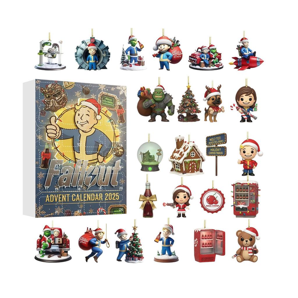 Stranger Things/Walking Dead Advent Calendar Blind Box Chocolate Christmas Tree Ornament Gift Set 24 Days